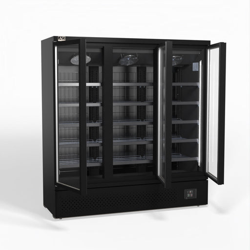 AG Supermarket Three Glass Doors Upright Display Fridge 1539L - CSB1500