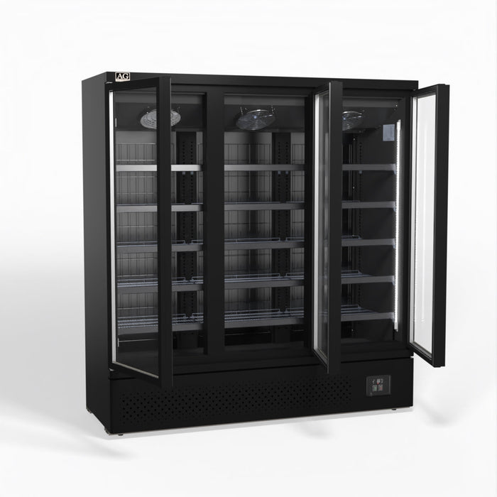 AG Supermarket Three Glass Doors Upright Display Fridge 1539L - CSB1500