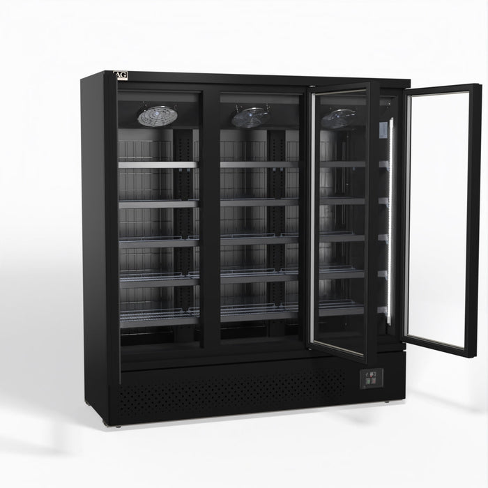 AG Supermarket Three Glass Doors Upright Display Fridge 1539L - CSB1500