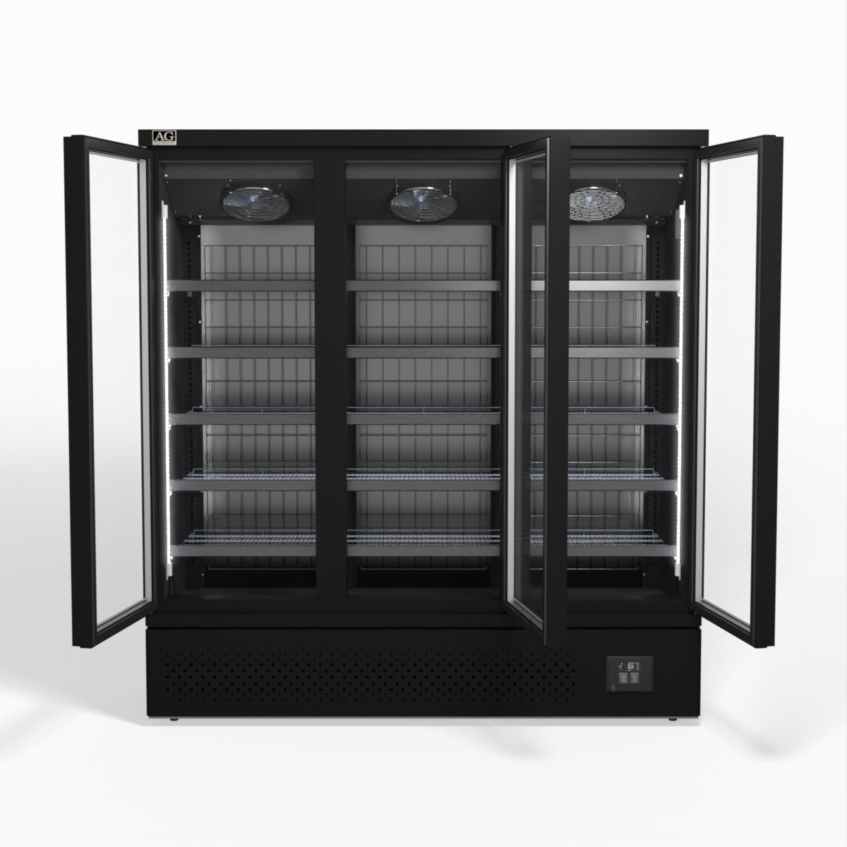 AG Supermarket Three Glass Doors Upright Display Fridge 1539L - CSB1500
