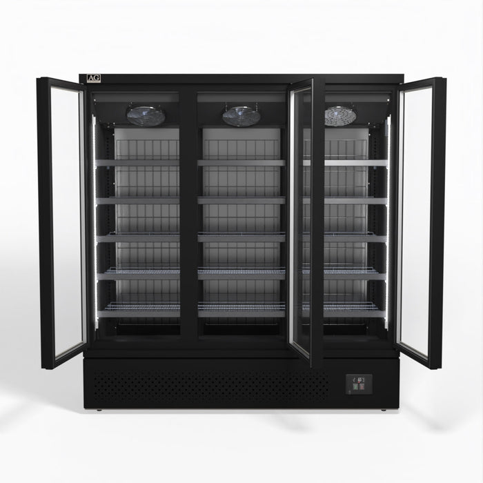 AG Supermarket Three Glass Doors Upright Display Fridge 1539L - CSB1500