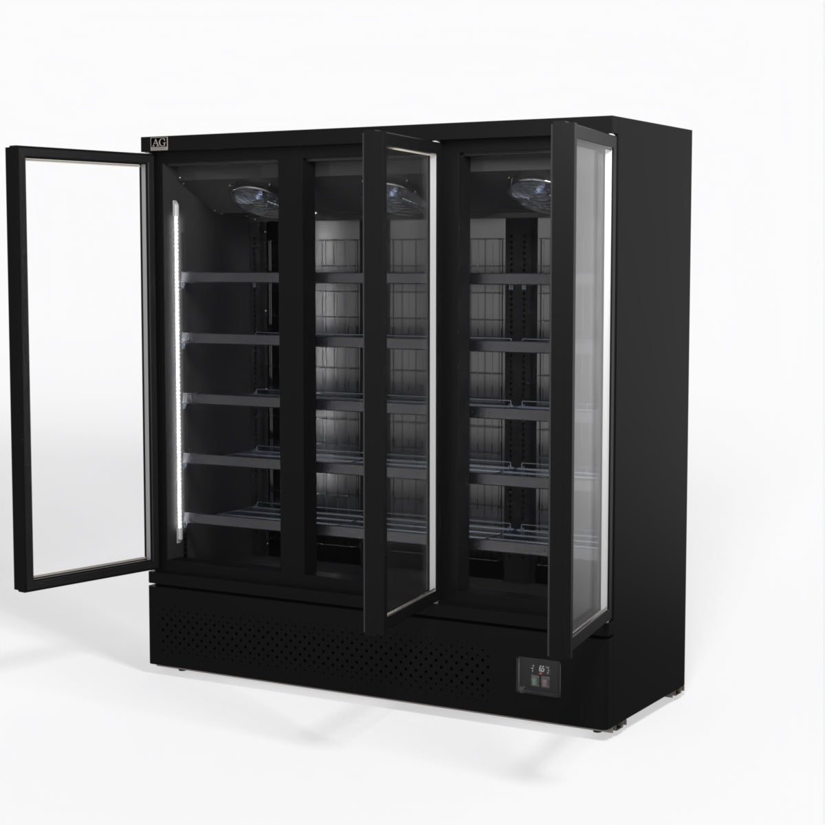 AG Supermarket Three Glass Doors Upright Display Fridge 1539L - CSB1500