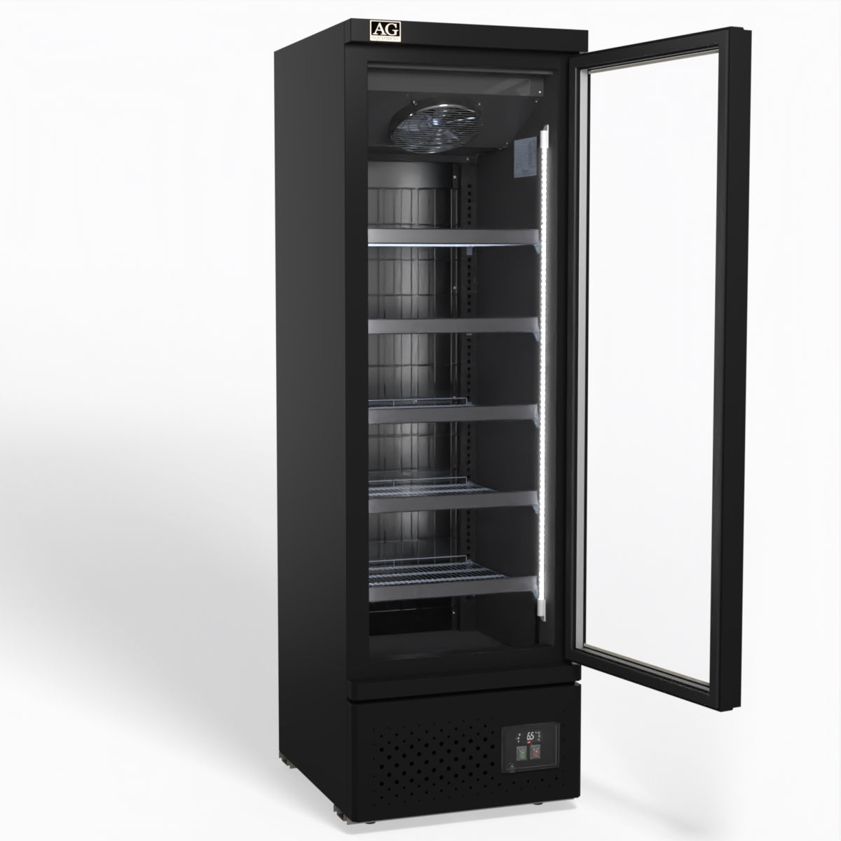 AG Supermarket Single Glass Door Upright Display Fridge 450L - CSB450