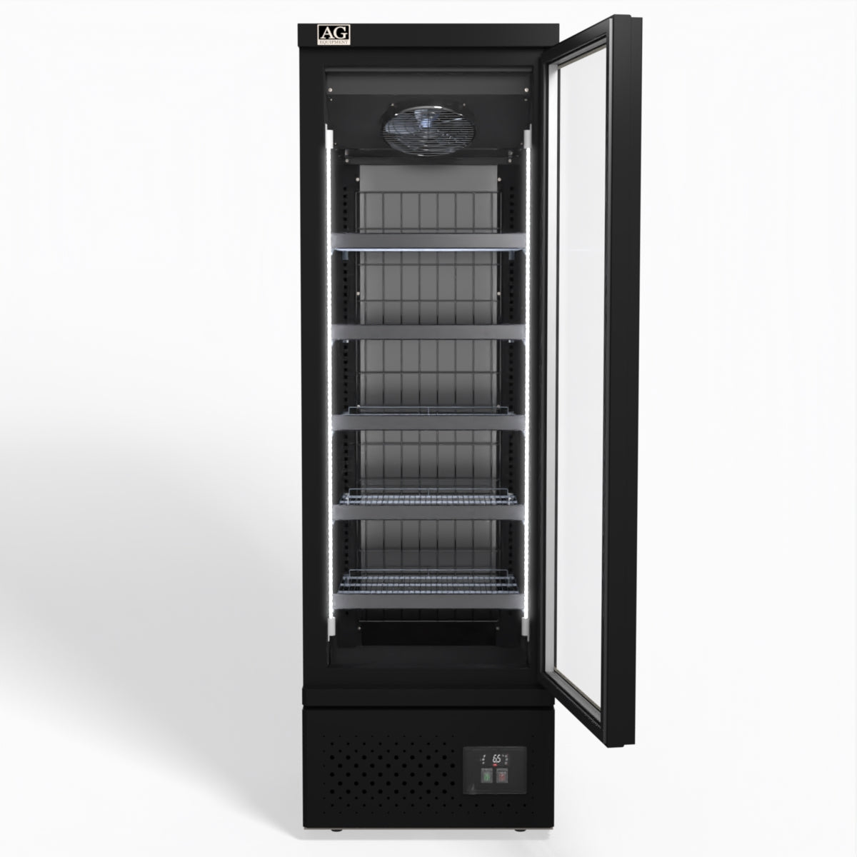 AG Supermarket Single Glass Door Upright Display Fridge 450L - CSB450