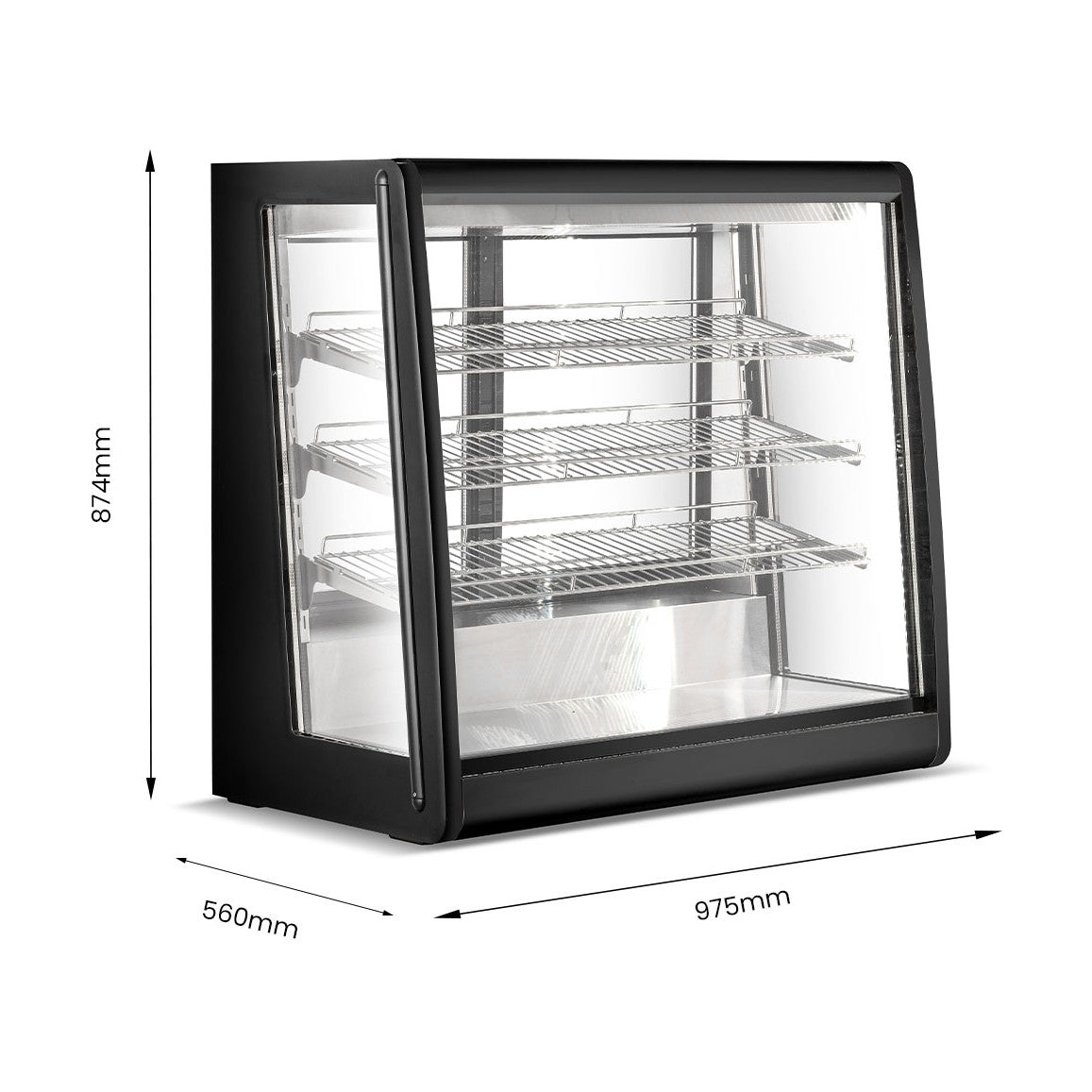 Bonvue Chilled Angled Counter-Top Food Display - CTA-246