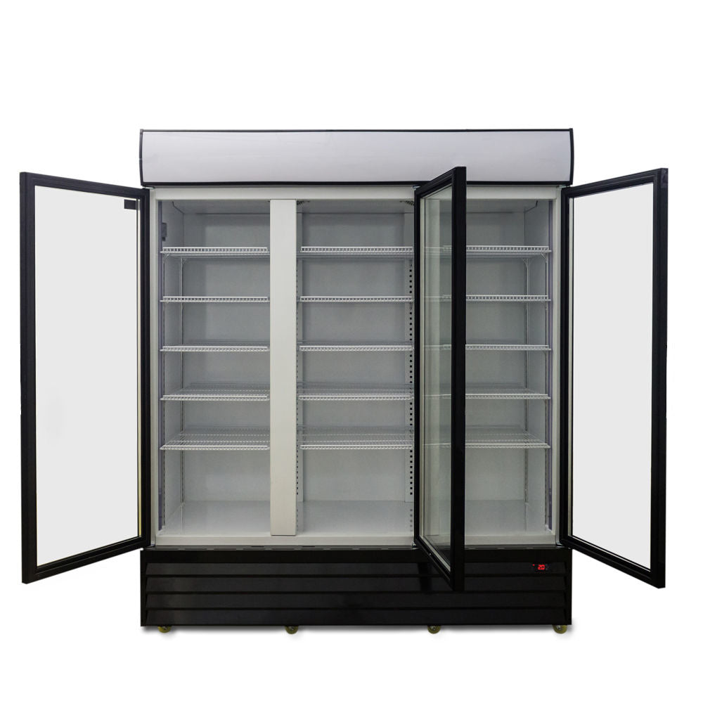 AG Triple Door Upright Display Fridge - Glass Door 1500L - CU1500TNG