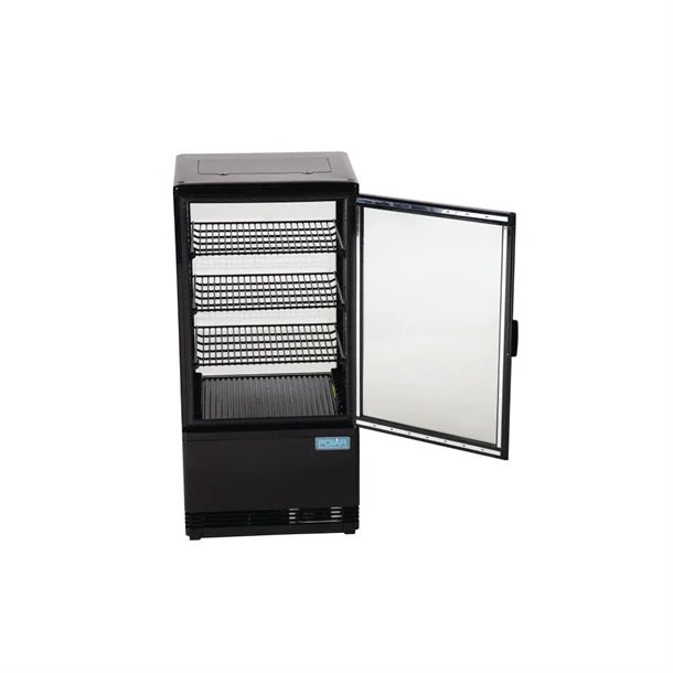 Polar C-Series Energy Efficient Display Fridge Black 68L - CX577-A