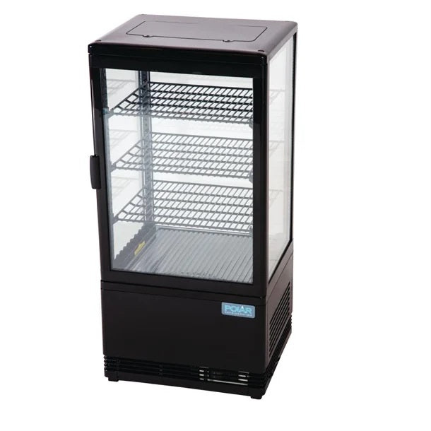 Polar C-Series Energy Efficient Display Fridge Black 68L - CX577-A
