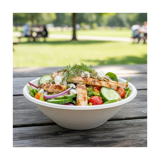 PakMax 32oz Deep Sugarcane Bowl - DB-196-32W