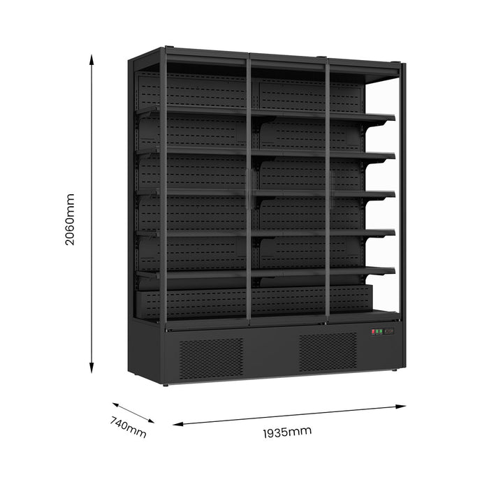 Thermaster Supermarket Panorama 3 Door Chiller Display 1875L - DC-187B