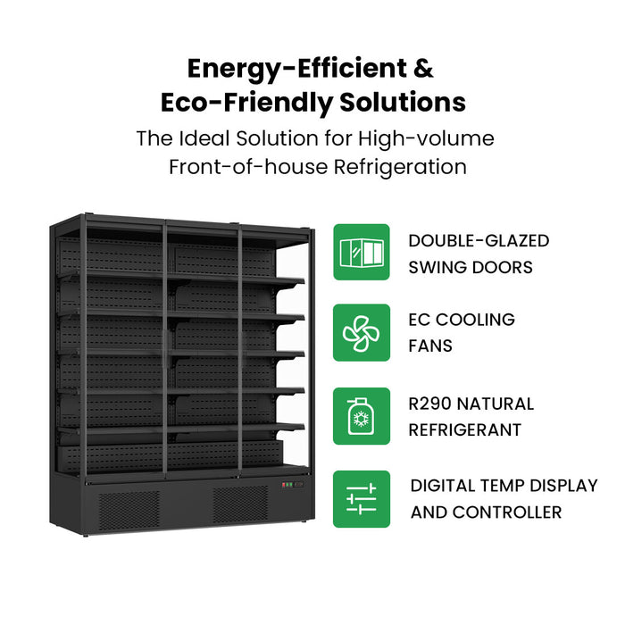 Thermaster Supermarket Panorama 3 Door Chiller Display 1875L - DC-187B