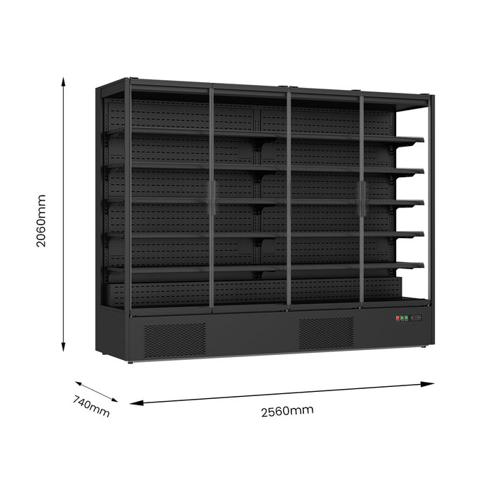 Thermaster Supermarket Panorama 4 Door Chiller Display 2500L - DC-250B