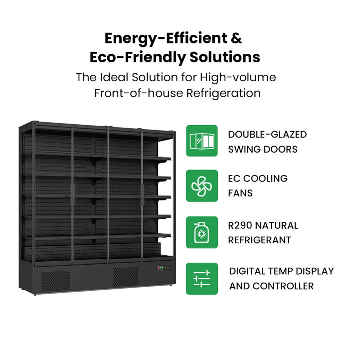 Thermaster Supermarket Panorama 4 Door Chiller Display 2500L - DC-250B