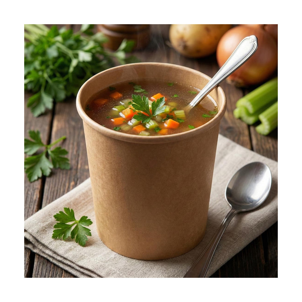 PakMax KRAFT 32oz Paper Deli Container - DELI-115-32K