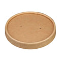 PakMax 96mm Kraft Paper Lid Fit for 8/12/16oz Paper Deli Container - DELI-96-KP-LID