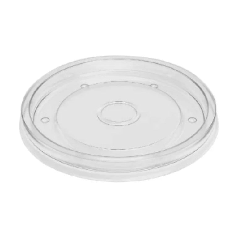 PakMax 96mm PP Lid Fit for 8/12/16oz Paper Deli Container - DELI-96-PP-LID