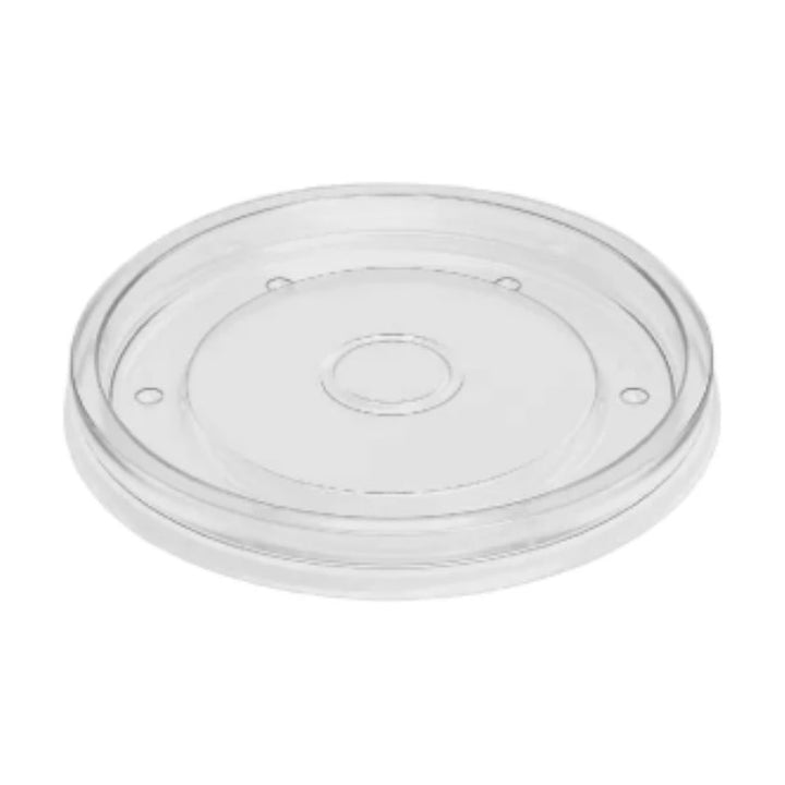 PakMax 96mm PP Lid Fit for 8/12/16oz Paper Deli Container - DELI-96-PP-LID