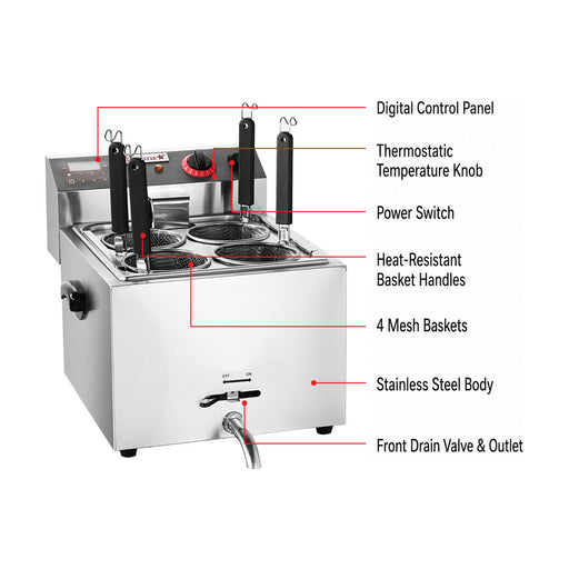 Benchstar Electric Pasta Cooker 10L - DF-BP