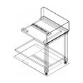 Fagor Stainless Steel Corner Bench w/ Introduction of Baskets by the Right Side - E-90D