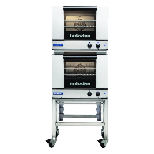 Turbofan Half Size Tray Manual Electric Convection Ovens Double Stacked - E22M3/2