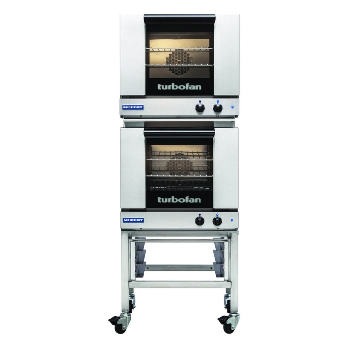 Turbofan Half Size Tray Manual Electric Convection Ovens Double Stacked - E23M3/2