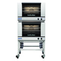 Turbofan Full Size Tray Manual Electric Convection Ovens Double Stacked - E27M3/2