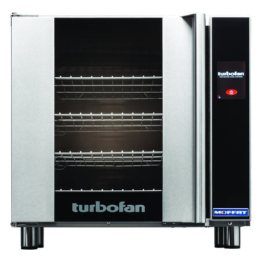 Turbofan Full Size Electric Convection Oven Touch Screen Control on a Stainless Steel Stand - E32T4