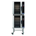 Turbofan Full Size Tray Touch Screen Electric Convection Oven Double Stacked With Castor Base Stand - E33T5/2C