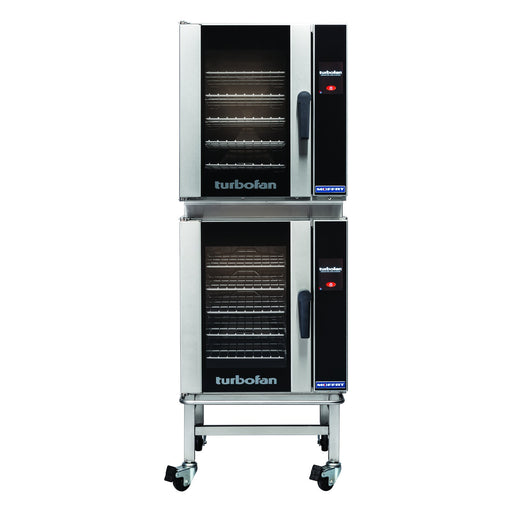 Turbofan Full Size Tray Touch Screen Electric Convection Oven Double Stacked - E33T5/2