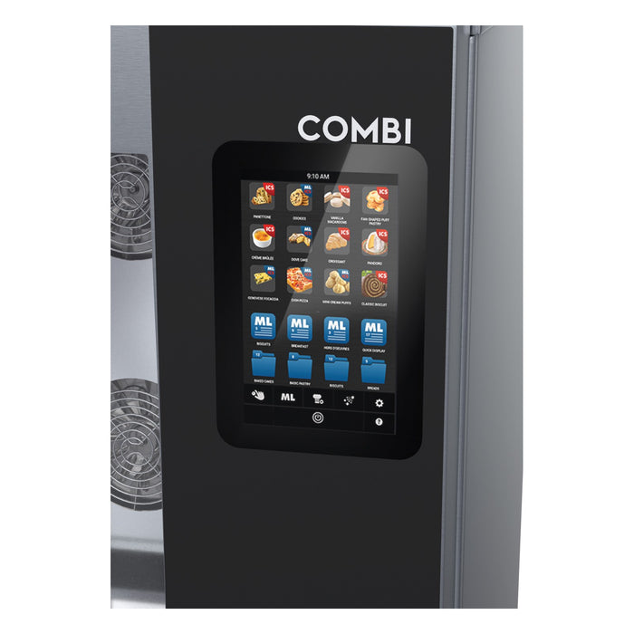 Turbofan Combi Full Size 7 Tray on 10 Tray Touch / Electric Combi Oven - EC40T710