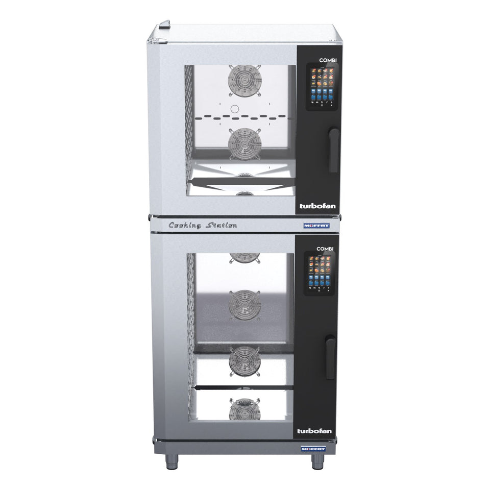 Turbofan Combi Full Size 7 Tray on 10 Tray Touch / Electric Combi Oven - EC40T710