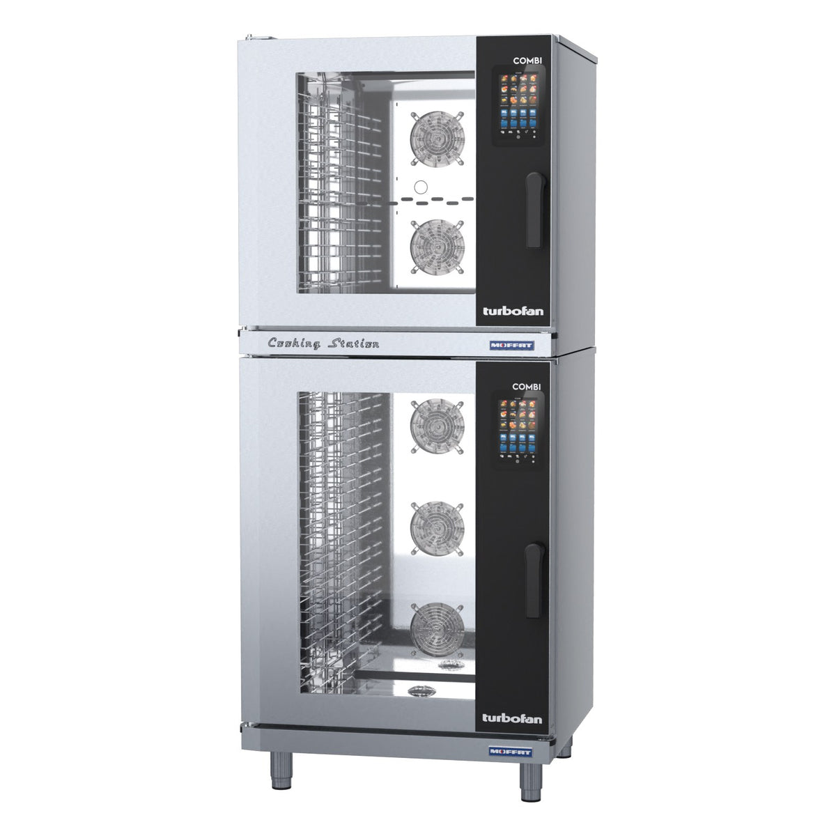 Turbofan Combi Full Size 7 Tray on 10 Tray Touch / Electric Combi Oven - EC40T710