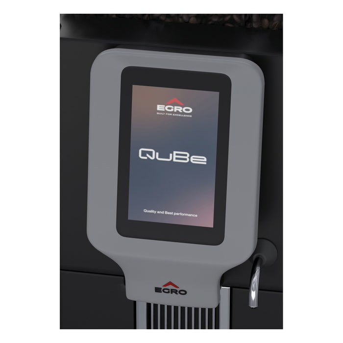 Rancilio Egro QuBe Pro Fully Automatc Coffee Machine with QuBe Pro Milk Fridge - EGCM QBE PM BLK