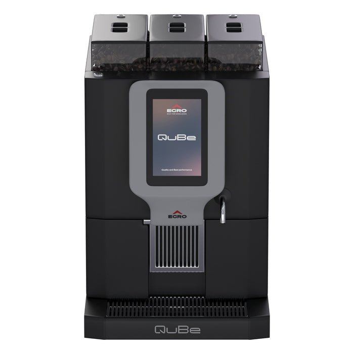 Rancilio Egro QuBe Pro Fully Automatc Coffee Machine with QuBe Pro Milk Fridge - EGCM QBE PM BLK