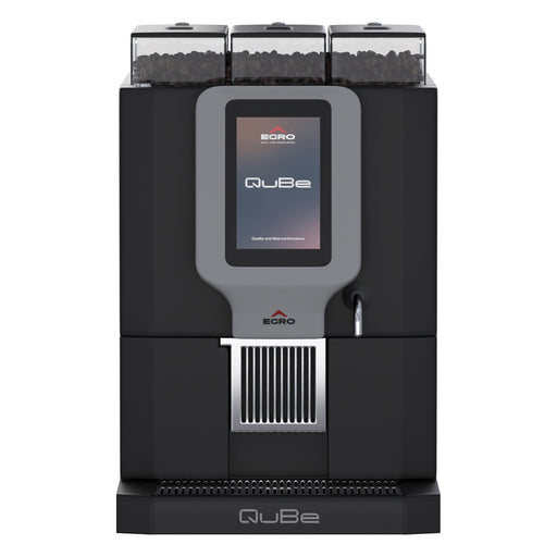 Rancilio Egro QuBe Pro Fully Automatc Coffee Machine with QuBe Pro Milk Fridge - EGCM QBE PM BLK