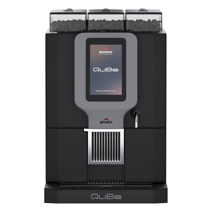 Rancilio Egro QuBe Pro Fully Automatc Coffee Machine with QuBe Pro Milk Fridge - EGCM QBE PM BLK