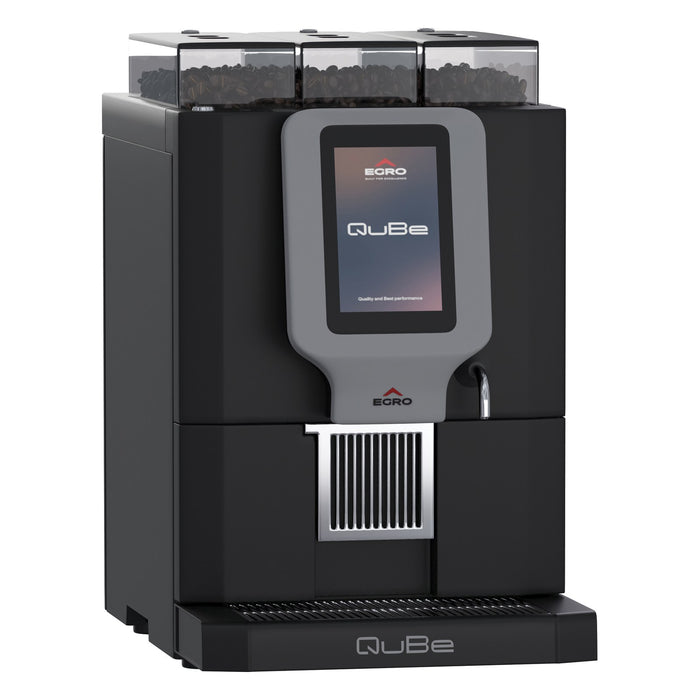 Rancilio Egro QuBe Pro Fully Automatc Coffee Machine with QuBe Pro Milk Fridge - EGCM QBE PM BLK