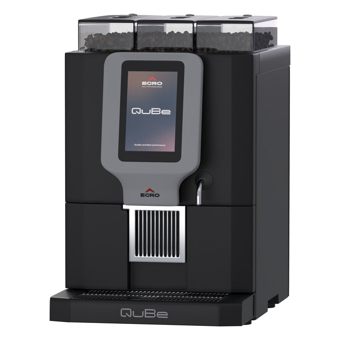 Rancilio Egro QuBe Pro Fully Automatc Coffee Machine with QuBe Pro Milk Fridge - EGCM QBE PM BLK