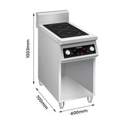 Electmax 700 Series Induction 2-Burner Cooker with Splashback - EIC7-400P