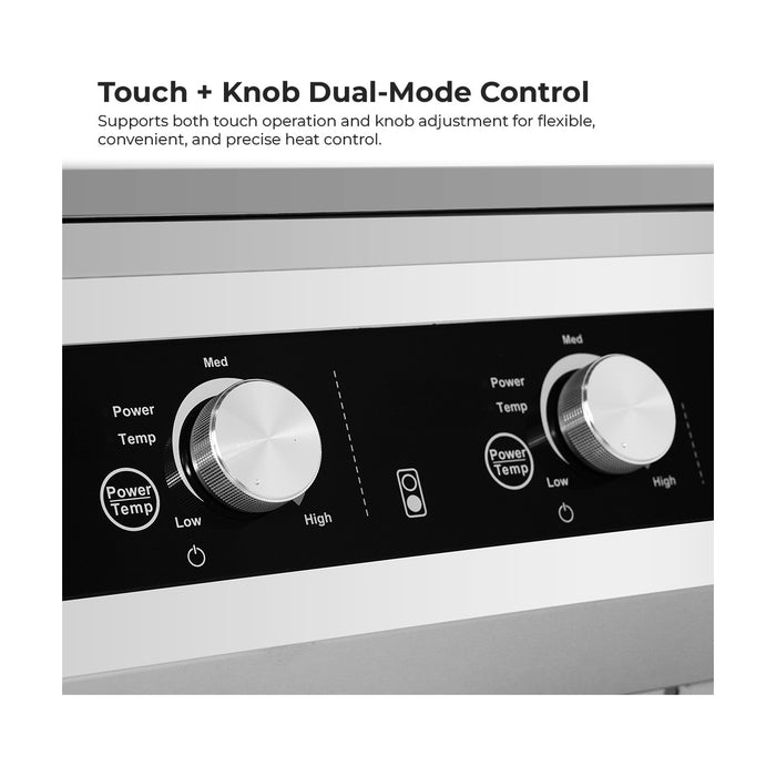 Electmax 700 Series Induction 4-Burner Cooker with Splashback - EIC7-800P