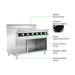 ElectMax 900 Series Induction 6 Burner Cooker with Splashback EIC9-1200P