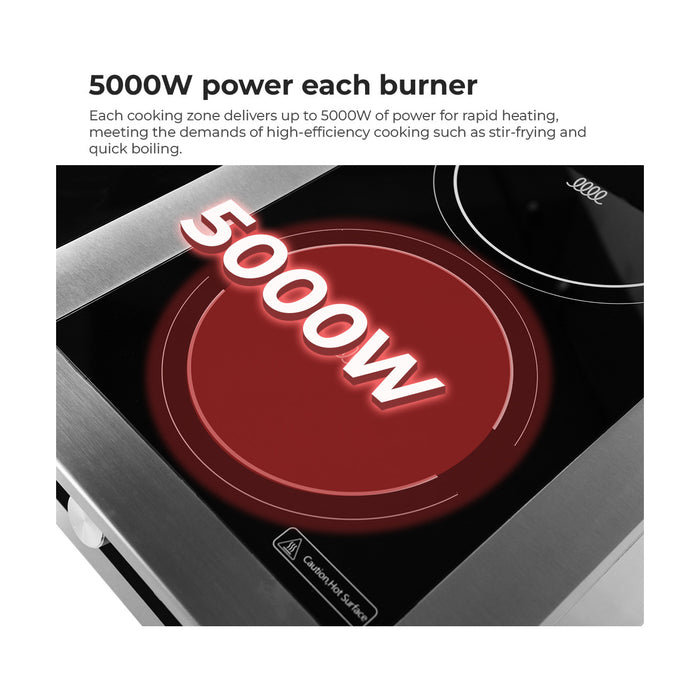 ElectMax 900 Series Induction 4 Burner Cooker with Splashback EIC9-800P