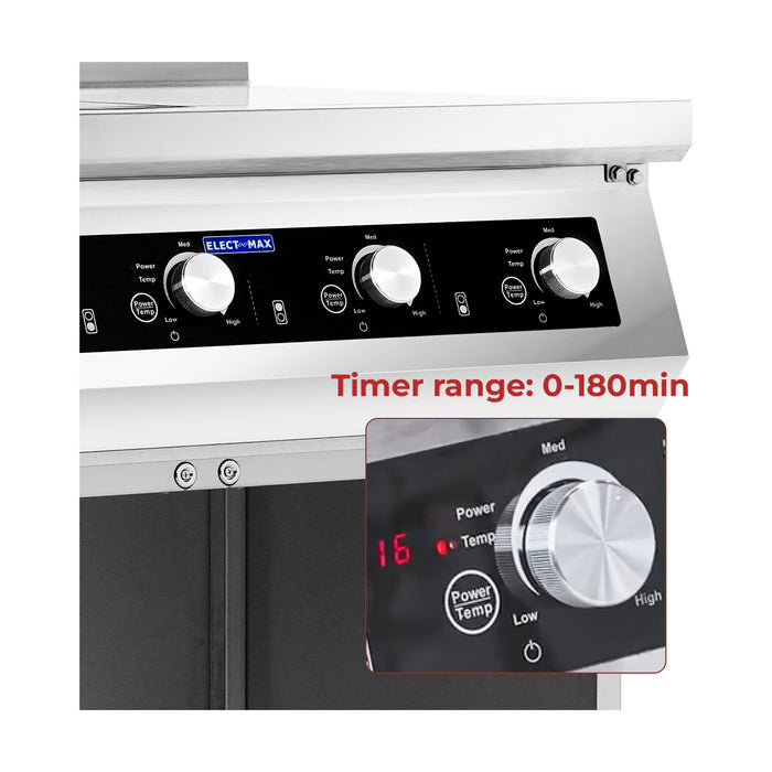 ElectMax 900 Series Induction 4 Burner Cooker with Splashback EIC9-800P