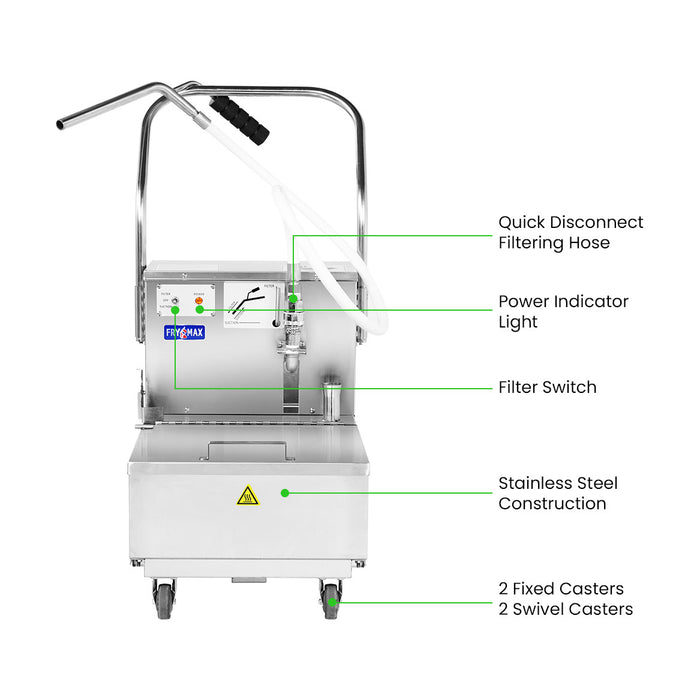 Frymax Electric Oil Filter Machine 42L - EOF-42