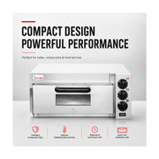 Baker Max Compact Countertop Single Deck Electric Pizza Oven - EP-1T