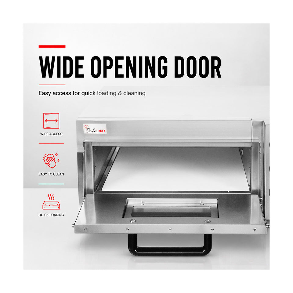 Baker Max Compact Countertop Single Deck Electric Pizza Oven - EP-1T