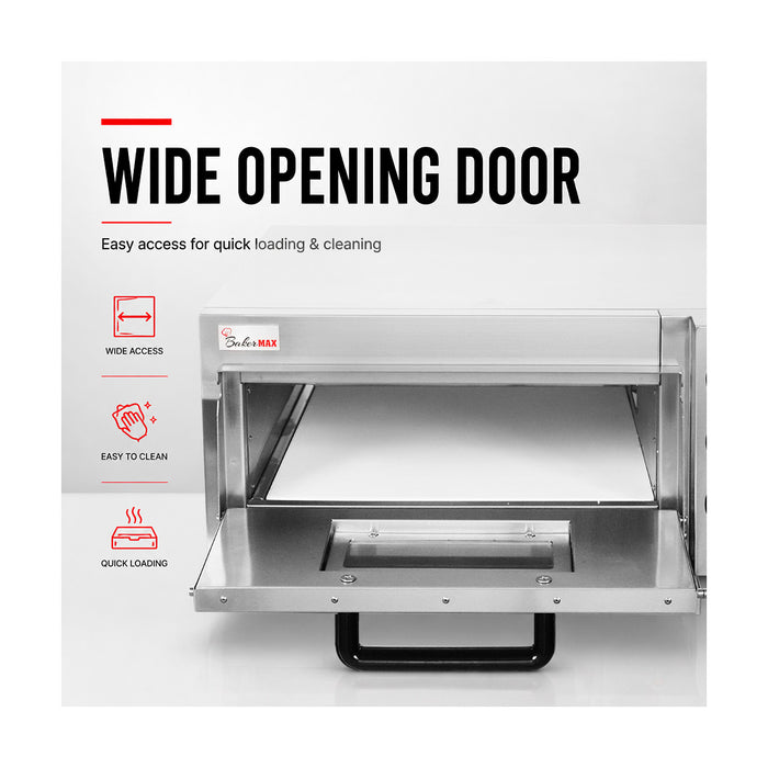 Baker Max Compact Countertop Single Deck Electric Pizza Oven - EP-1T
