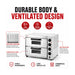 Baker Max Compact Countertop Double Deck Electric Pizza Oven - EP-2T