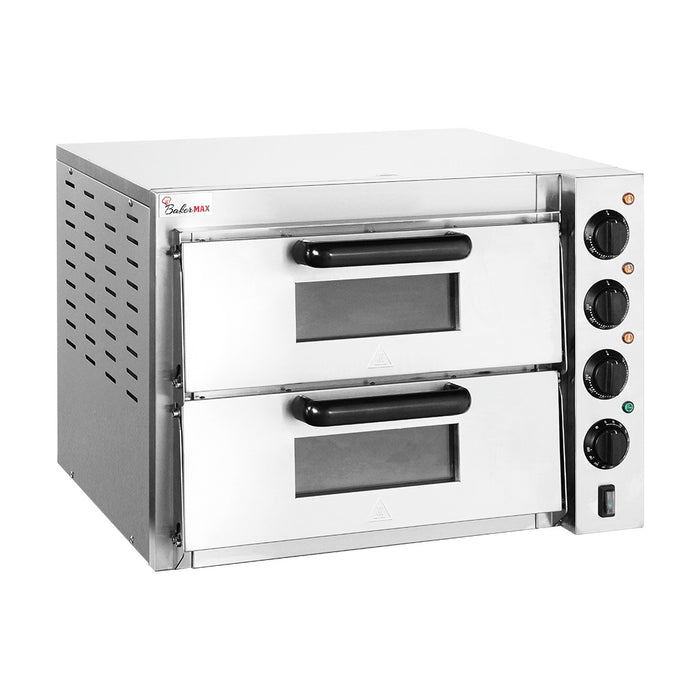 Baker Max Compact Countertop Double Deck Electric Pizza Oven - EP-2T/15