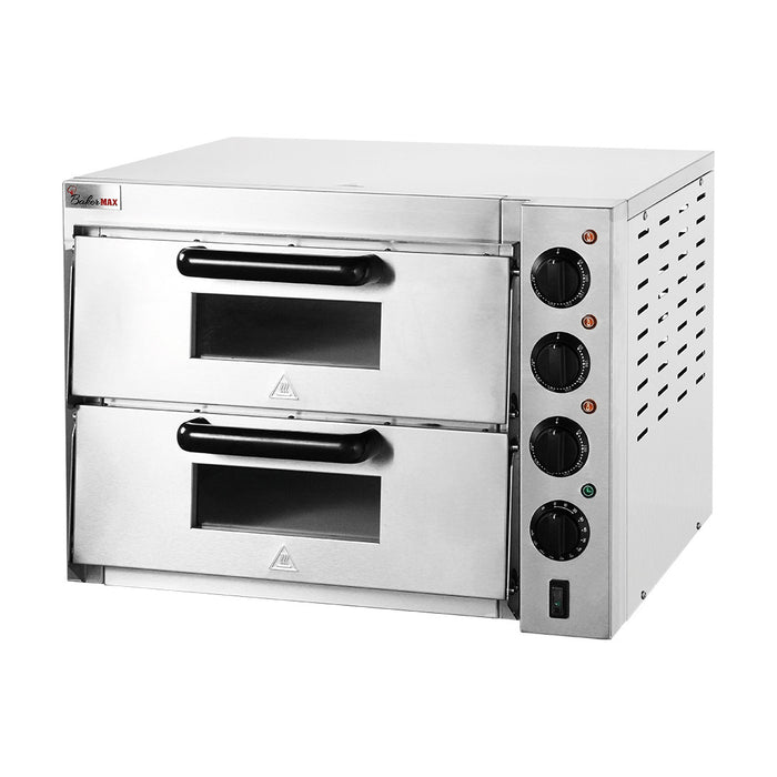 Baker Max Compact Countertop Double Deck Electric Pizza Oven - EP-2T/15